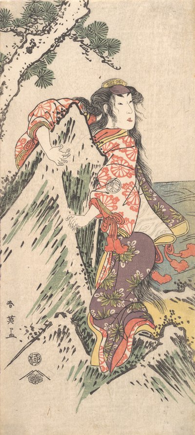 Kabuki Ac og Segawa Chrysanthemum Woman Good Member, 1788. av Katsukawa Shun