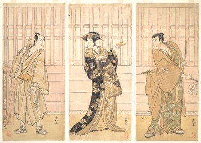 I rommet til et hus til Yoshiwara, ca. 1788. av Katsukawa Shunko