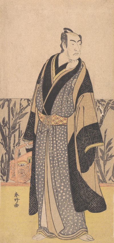 Skuespilleren, Matsumoto Koshiro I 1674-1730 i en uidentifisert rolle, sent på 1700-tallet. av Katsukawa Shunko