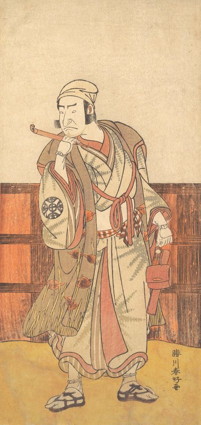 Den første Nakamura Nakazo i rollen som Shimada no Hachizo, april 1783. av Katsukawa Shunko