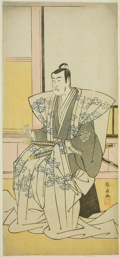 Matsumoto Physician V As Hatakeyama Shigetadakazu Te Wai Fuji Wakayanagi Soga fra Edo, fremført ved Te Nakamura Te First Gate, 1789 av Katsukawa Shunsen