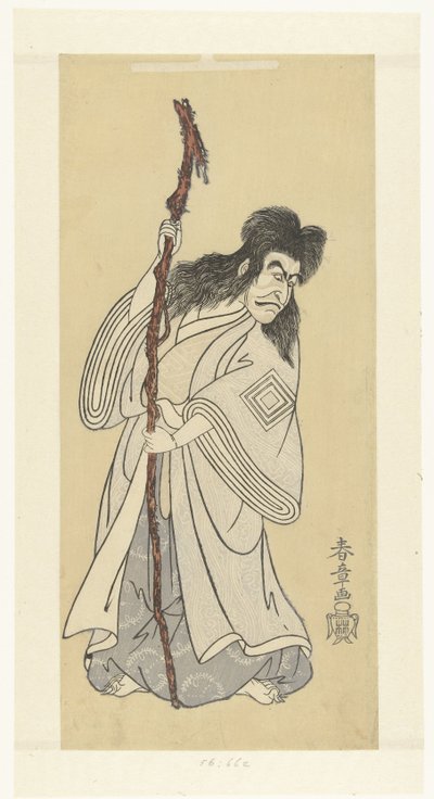 Skuespiller Ichikawa Danjuro IV i rollen van de geest Ki no Natora av Katsukawa Shunsho
