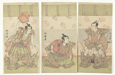 Skuespiller triptyk av Katsukawa Shunsho