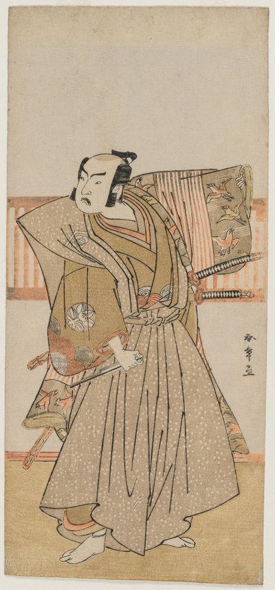 Ichimura Uzaemon IX som Soga no Juro, midten av 1770-tallet. av Katsukawa Shunsho