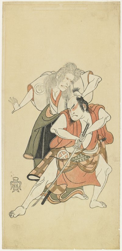 Sawamura sojuro bra og tani hiroji bra bra av Katsukawa Shunsho