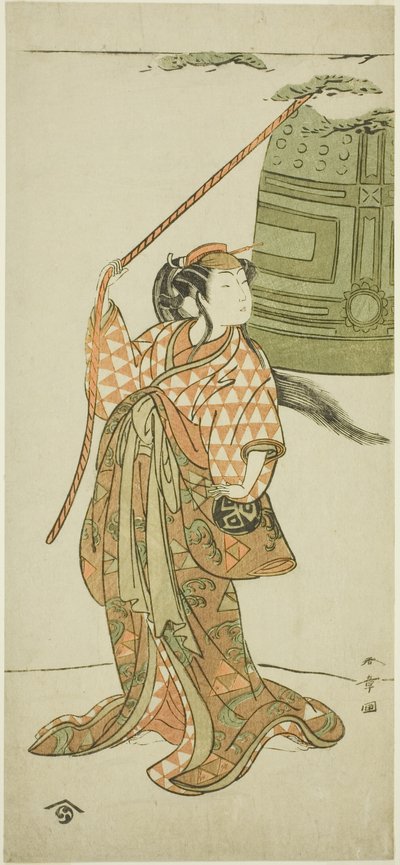 Tea Ac and r Arashi Nichinanji Idan Shing "Musume Do George" (Te Maida ved Dosho MP) av Katsukawa Shunsho