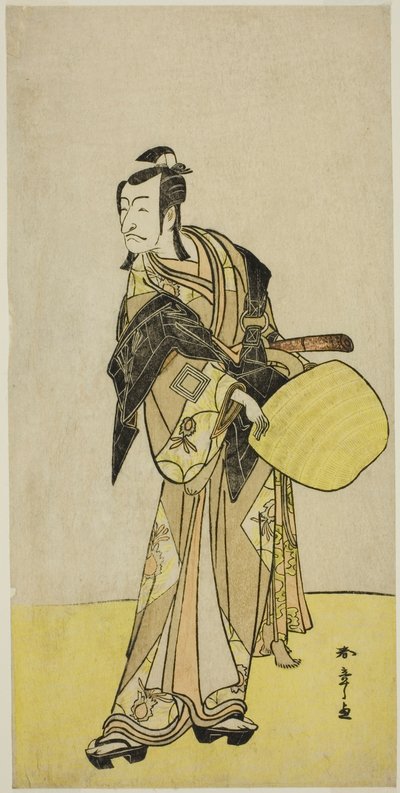 Skuespilleren Ichikawa Danjuro V som Kakogawa Honzo, fra stykket "Kanadehon Chushin Nagori no Kura," fremførte på Nakamura Theatre i den niende måneden, 1780 av Katsukawa Shunsho