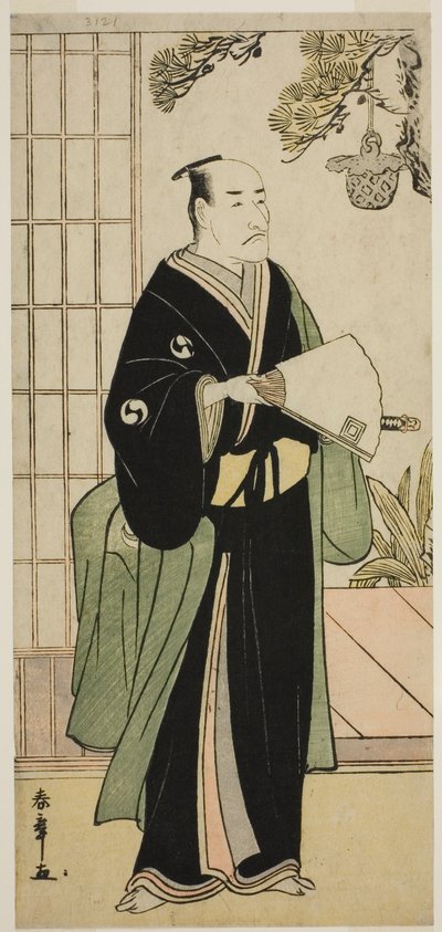 Skuespilleren Ichikawa Danjuro V som Oboshi Yuranosuke i stykket Kanadehon Chushingura, fremført på Nakamura Theatre i den femte måneden, 1783 av Katsukawa Shunsho