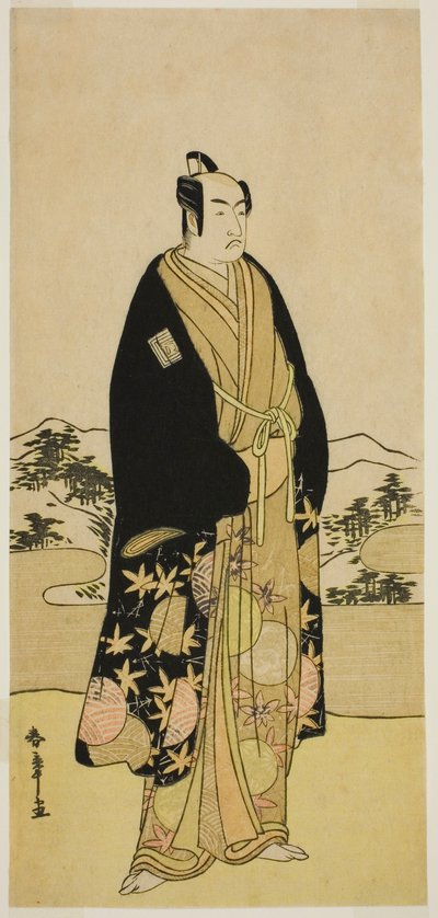 Skuespilleren Ichikawa Monnosuke II i en uidentifisert rolle av Katsukawa Shunsho