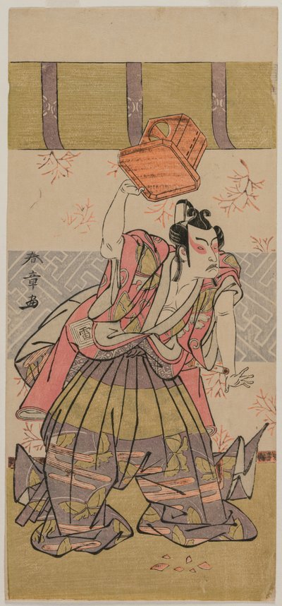 Skuespilleren Ichikawa Raizo som Soga No Goro, midten av 1770-tallet. av Katsukawa Shunsho