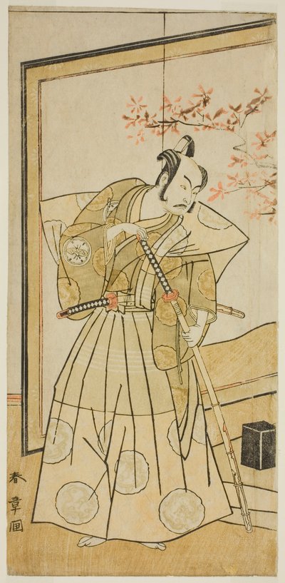 Den første snøens verden, perforert ved Morita, 1773 av Katsukawa Shunsho