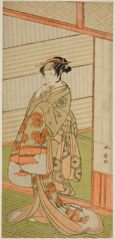 Skuespilleren Nakamura Noshio I i en uidentifisert rolle av Katsukawa Shunsho