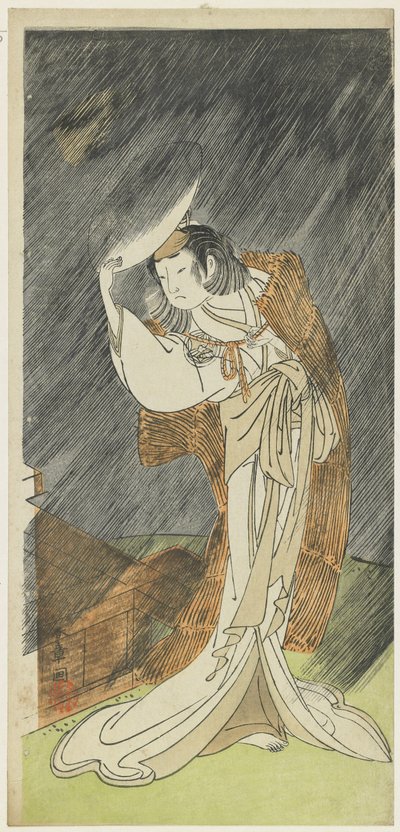 Yamashita Kinsaku god som te dy Asaka av Katsukawa Shunsho