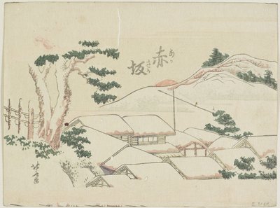 Akasaka, 1799-1802 av Katsushika Hokusai