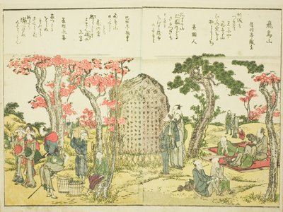 Asuka Hill (Asukayama), fra vol. 1 av den illustrerte boken "Fine Views of the Eastern Capital at a Glance (Toto shokei ichiran)" av Katsushika Hokusai