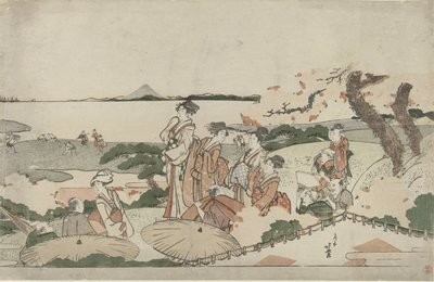 Beundre kirsebærblomstringen ved Gotenyama av Katsushika Hokusai