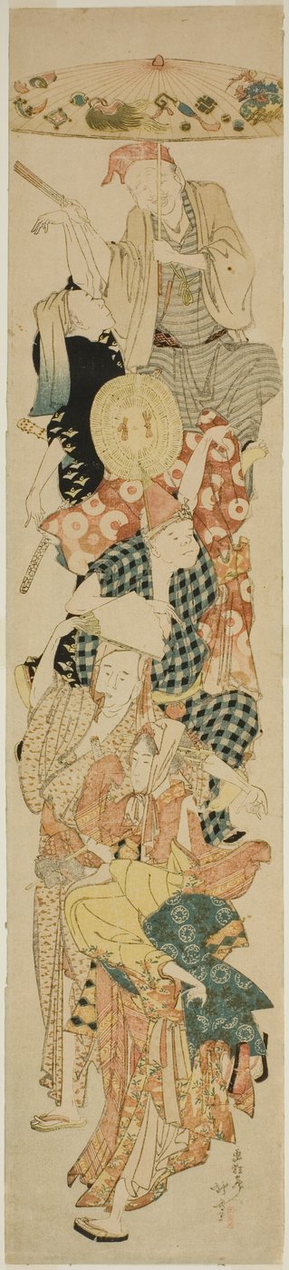 Bon Festival Dans av Katsushika Hokusai