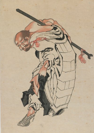 Buddhistisk skikkelse, sent på 1700-tallet - begynnelsen av 1800-tallet. av Katsushika Hokusai