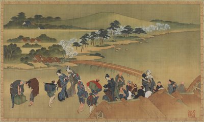 Visning av kirsebærblomster, sent på 1700-tallet – begynnelsen av 1800-tallet. av Katsushika Hokusai