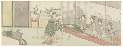 Danseforestilling av Katsushika Hokusai