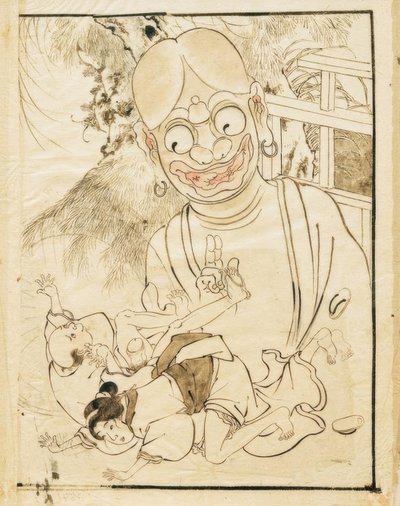 Erotisk scene av Katsushika Hokusai