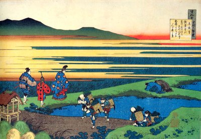 Fra serien Hundred Poems by One Hundred Poets: Sanji Hitoshi, c1830. av Katsushika Hokusai