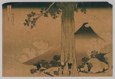 Fuji fra Pass of Mishima, Koshu-provinsen av Katsushika Hokusai