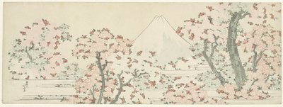 Fuji over Cherry Blossom av Katsushika Hokusai