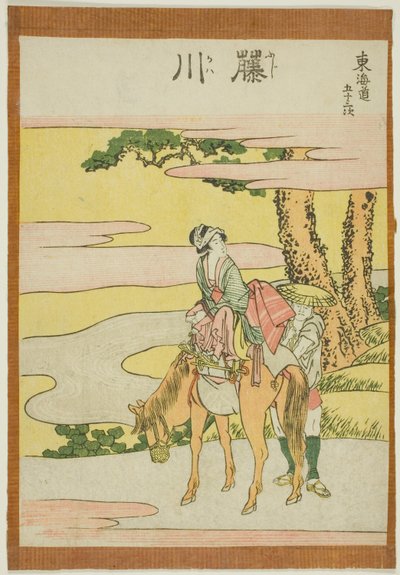 Fuji River, Fro M Te Serie S "FTY -TH Lae S Tone S F -Te Metropolitan Cities (Metropolitan Mainoyama)" av Katsushika Hokusai