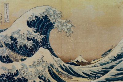 Stor bølge utenfor kysten nær Kanagawa av Katsushika Hokusai