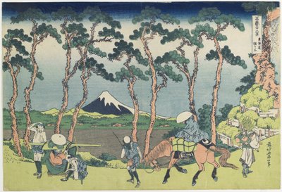 Hogaya Onteto_Kaido_Roa d, 1831-1834 av Katsushika Hokusai
