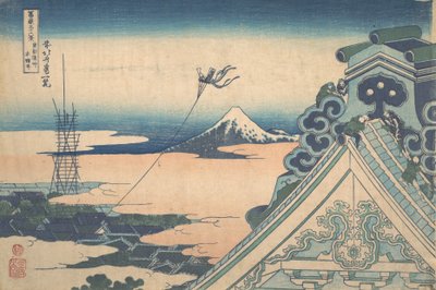 Honganji på Asakusa i Edo Toto Asakusa Honganji, fra serien Thirty-six View..., ca. 1830-32. av Katsushika Hokusai