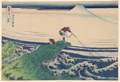 Kajikazawa Kazukai P Lovinse (gammel sake Kajikazawa), fra Te-serien ``Tyrty x utsikt over Fuji-fjellet (Fugaku Usaju Rokukatsu)
