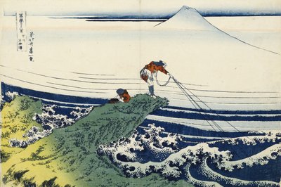 Kajikazawa i Kai-provinsen, fra serien "Thirty-Six Views of Mount Fuji" av Katsushika Hokusai