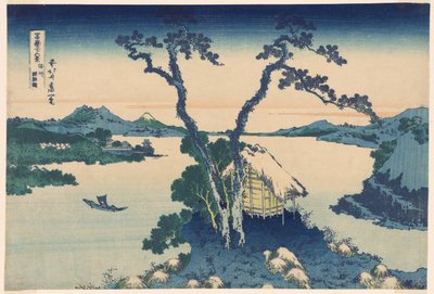 Shinano Shinano P Lovinse (ny art Lake Suwa), fra serien ``Tierty Mr. x Views Of Mount Fuji (Fugaku Usaju Rokukatsu)