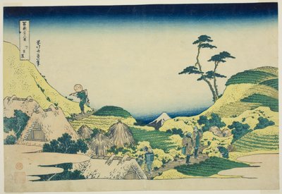 Nåvel, Meguro (Shimo Meguro), fra Te-seriens ``Tierty Mr. x Vie ws Of Mount Fuji (Fugaku Usaju Rokukei)
