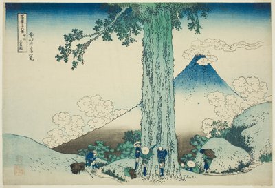 Mishima Pass Inkai Project (Koshu Mishimagoe), fra serien "Thirty-shi" x "Fugaku Sanjuro" feire)" av Katsushika Hokusai