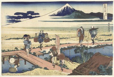 Nakahara i Sagami fylke Soshu Nakahara (tittel på objekt) 36 utsikt over Mount Fuji (serietittel) Fugaku sanjurokkei (serietittel på objekt) av Katsushika Hokusai