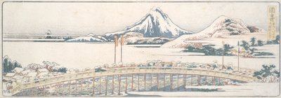 Okazaki, fra serien Fifty-three Posts of Spring Pleasures av Katsushika Hokusai
