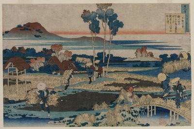 Dikt av keiser Tenchi..., 1835-36. av Katsushika Hokusai