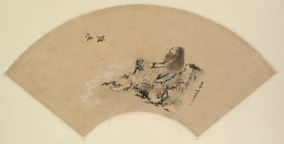Risshi by the Sea Watching Birds, sent på 1700-tallet-1849. av Katsushika Hokusai
