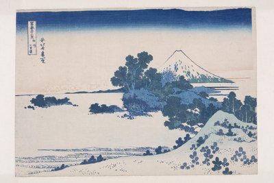 Seven-Mile Beach i Sagami-provinsen (S?sh? Shichiri-ga-hama) (treblokktrykk i farger) av Katsushika Hokusai