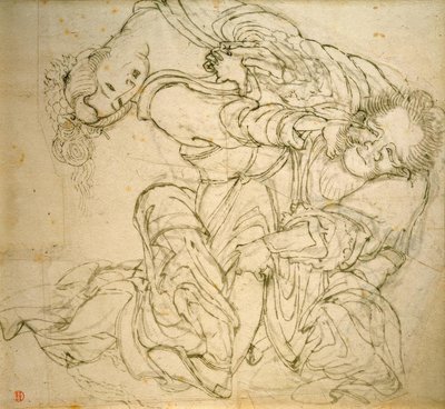 Soko kjemper med sin kone av Katsushika Hokusai