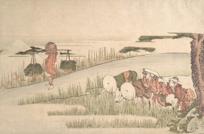 Vår i rismarkene, ca. 1800., ca. 1800. av Katsushika Hokusai