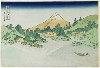 Overflaten av vannet ved Misaka i Ko_shu_-provinsen, 1831-1834 av Katsushika Hokusai