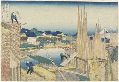 Tatekawa i Honjo, 1831-1834 av Katsushika Hokusai