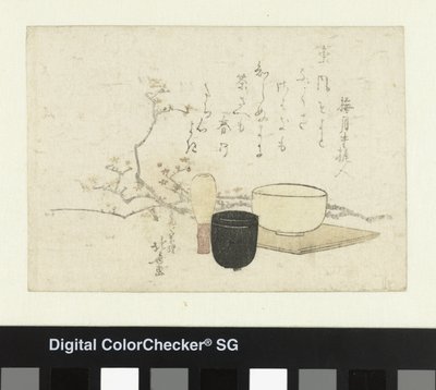 Utstyr for teseremoni av Katsushika Hokusai
