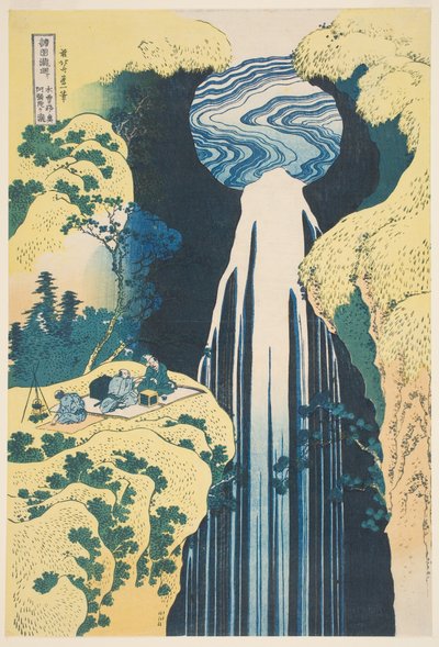 Amida-fossen i provinsen Kiso (treblokktrykk) av Katsushika Hokusai