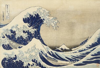 Den store bølgen utenfor Kanagawa, ca. 1830 (treblokktrykk) av Katsushika Hokusai