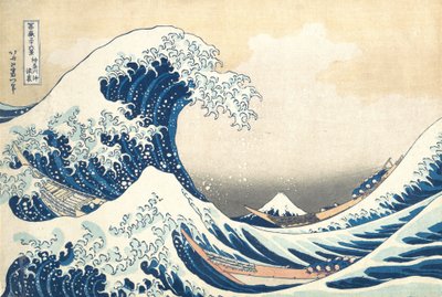 The Great Wave off Kanagawa, c.1830 (woodblock print) av Katsushika Hokusai